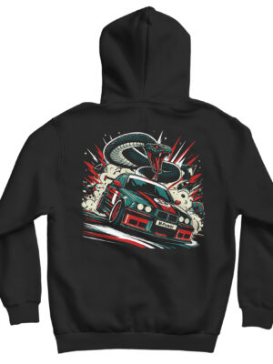 Bluza Hoodie BMW E36 kangurka czarna