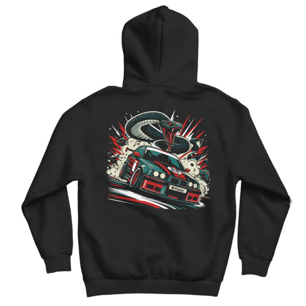bluza monster monkey bmw m power snake Bluza Hoodie BMW E36 kangurka czarna