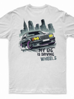 koszulka mercedes w124 coupe driving wheels T-shirt Mercedes W124 Coupe