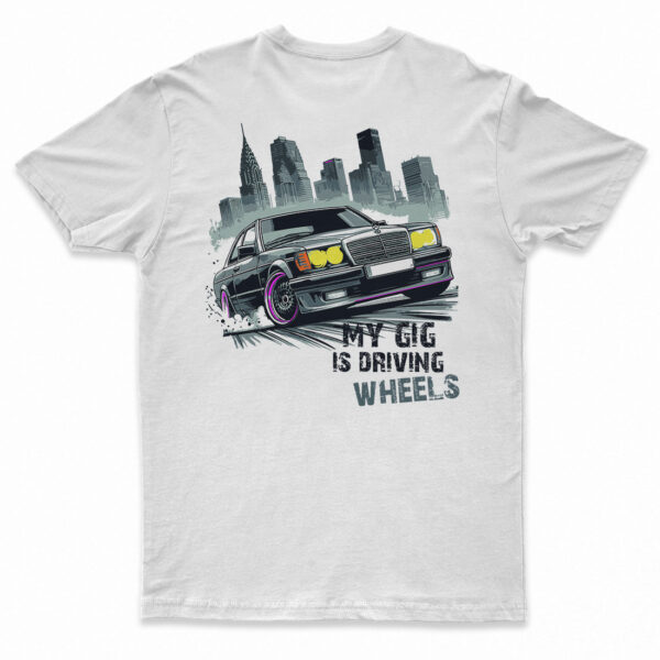 koszulka mercedes w124 coupe driving wheels T-shirt Mercedes W124 Coupe