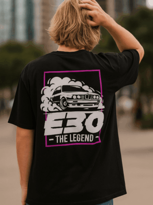 koszulka męska bmw e30 the legend dla fana motoryzacji bmw Koszulka męska BMW E30 The Legend