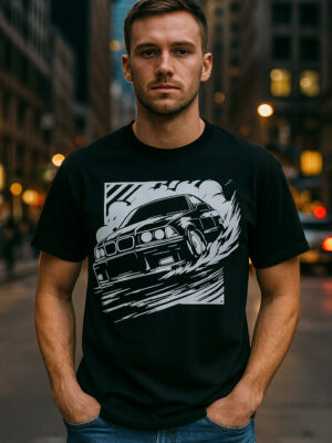 koszulka męska dla fanatyka bmw e36 Koszulka BMW E36 Drift