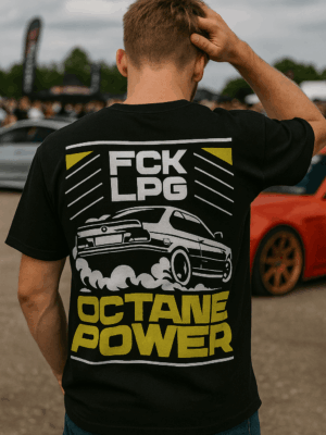 koszulka męska octane power bmw dla miłosnika sportowych samochodów streetwear Koszulka BMW Octane Power