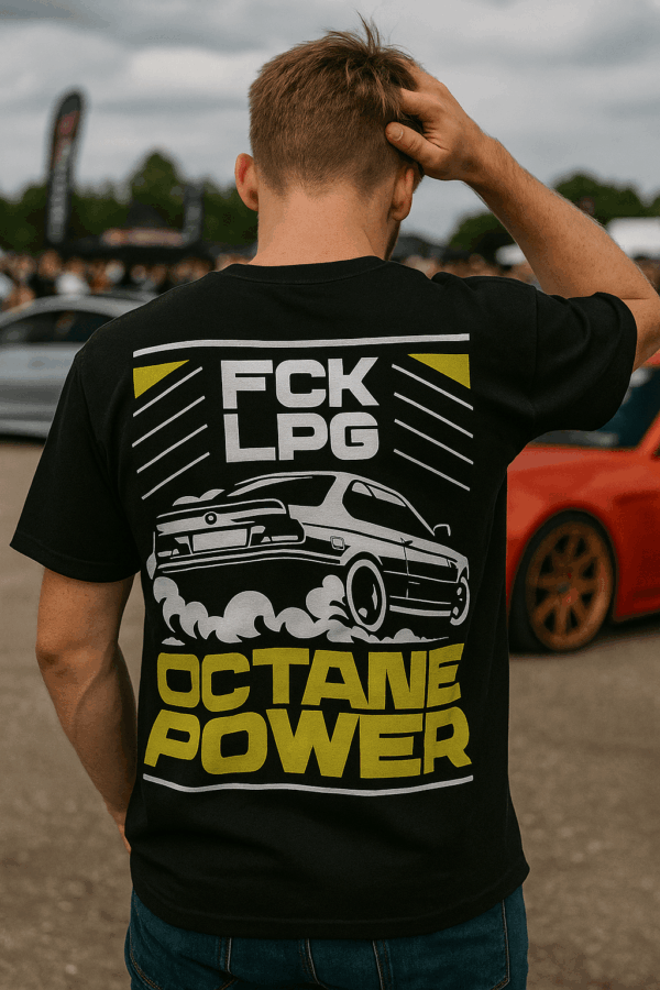 koszulka męska octane power bmw dla miłosnika sportowych samochodów streetwear Koszulka BMW Octane Power