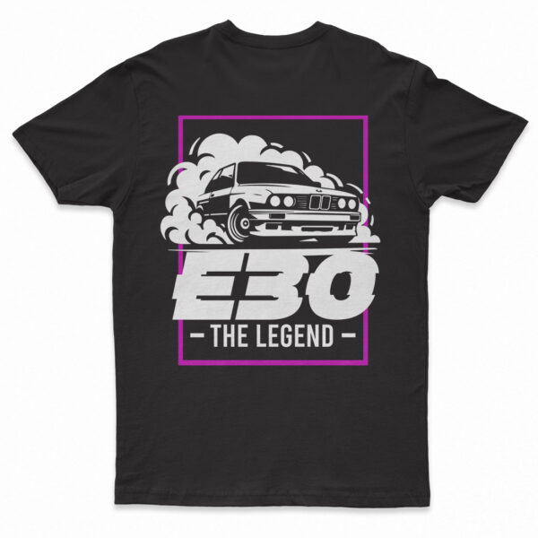 koszulka męska t-shirt bme e30 the legend drift t-shirt dla fana bmw e30 drift m-power