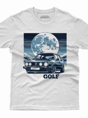 koszulka męska z vw golem golf 2 T-shirt VW Golf II mk2