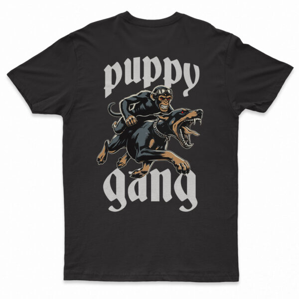 koszulka puppy gang monster monkey black T-shirt Puppy Gang Doberman