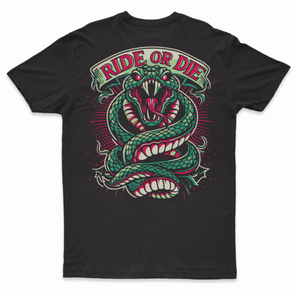 t-shirt motoryzacyjny dla fanów ostrej jazdy ride or die