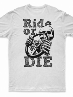 t-shirt ride or die monster monkey skeleton koszulka szkieletor motoryzacyjna skeleton ride or die
