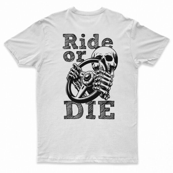 koszulka szkieletor motoryzacyjna skeleton ride or die
