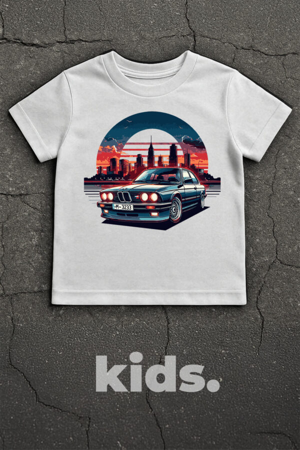 koszulka dziecięca bmw e24 dla fana bmw Koszulka dziecięca BMW Night City